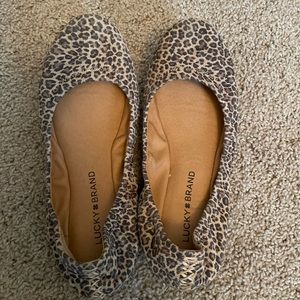 Leopard Lucky Brand Flats